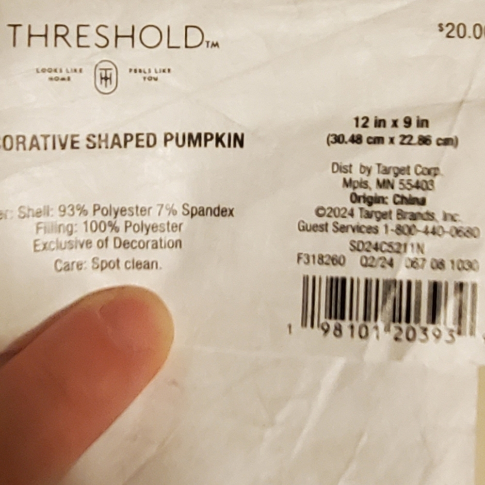Threshold Velvet Pumpkin Decor - Picture 4 of 5